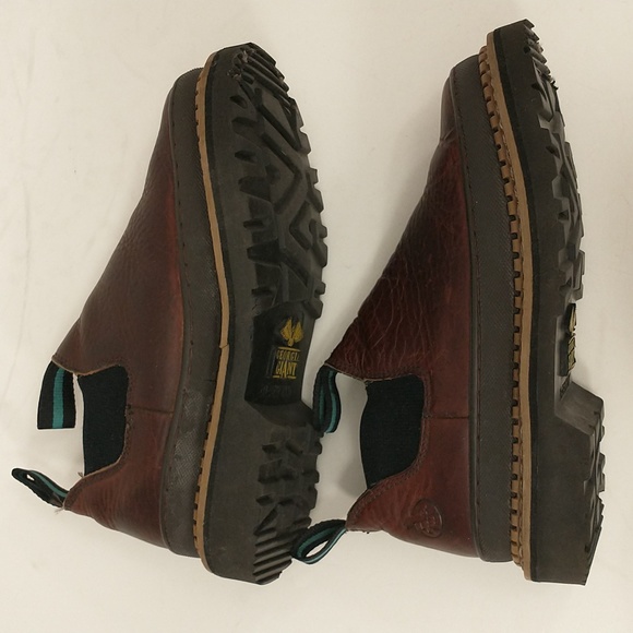 Leather Work Shoe Romeo by Georgia Giant Brown sz 5W High Quality & Heavy Duty - Picture 5 of 11